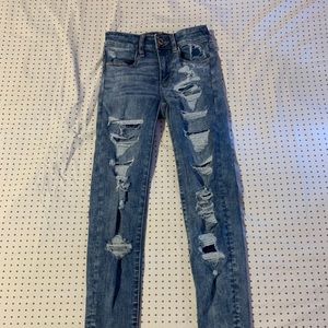 00 american eagle high rise jeggings